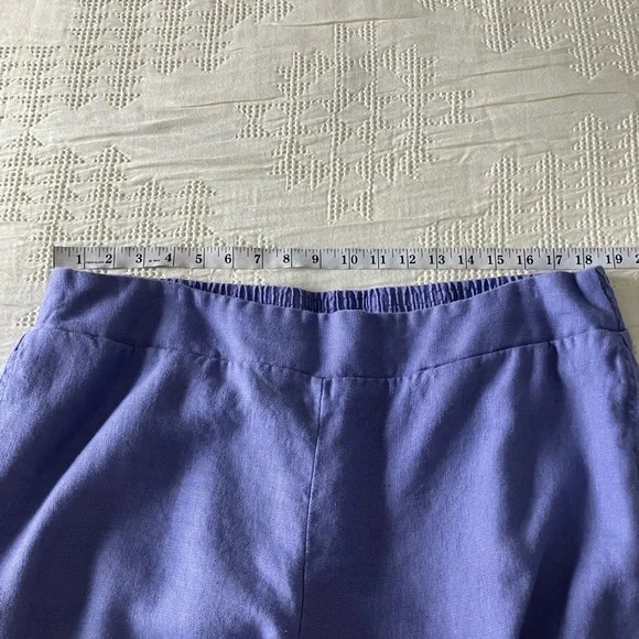 COLDWATER CREEK Lavender Linen Blazer and Straight Leg Pant Set Size 18W - Picture 10 of 14